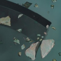 <a href="https://www.galeriegosserez.com/artistes/t-sakhi.html"> T SAKHI </a> - Reconciled Fragments - Low table "Amazonite"
